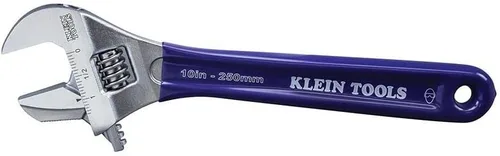 Vista 8 de Klein Tools D86932 Llave ajustable, forjada con mandíbula más delgada y acabado cromado de alto pulido, 4 pulgadas
