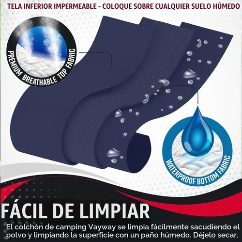 Vista 6 de Vaygway Colchón de algodón grueso suave y cómodo para acampar al aire libre, suave, cómodo, ligero, grueso, para senderismo, viajes, mochilero