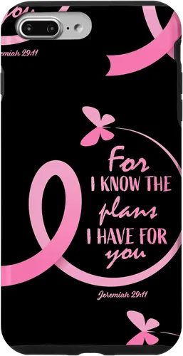 Vista 12 de Breast Cancer Gifts Women Mom Jeremiah 29 11 Butterfly Phone Case for iPhone 17