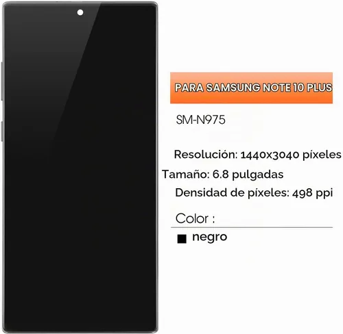 Vista 2 de INCELL - Pantalla de repuesto para Samsung Galaxy Note 10 Plus para Samsung Note 10 Plus, pantalla LCD N975F SM-N975U, digitalizador LCD, montaje
