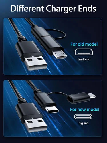 Vista 4 de Cargador rápido para tableta Amazon Fire, cable micro USB C de carga para Kindle Paperwhite, Fire HD 10 8 7 Plus, Max 11, Kids Pro, Edition Voyage