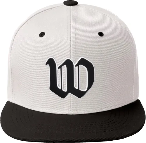 Vista 1527 de Daxton Gorra clásica con visera de billete plano con letras del alfabeto inglés antiguo de la A a la Z