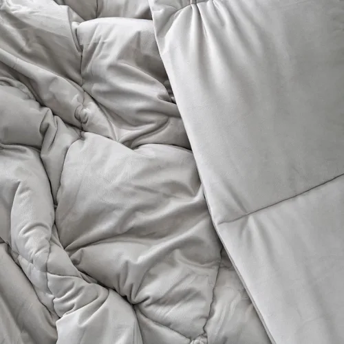 Vista 3 de Byourbed Cuz I'm Cozy - Edredón Coma Inducer® individual XL, relleno ligero de Estados Unidos, color gris pardo pizarra