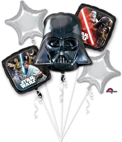Vista 2 de Amscan 3553301 Star Wars - Juego de globos de aluminio