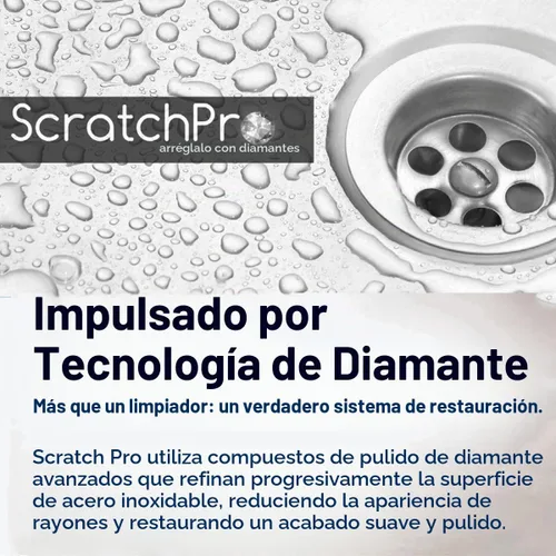 Vista 5 de Kit removedor de arañazos para pulir y reparar fregaderos de acero inoxidable, con compuestos de pulido de diamante, para reducir la apariencia