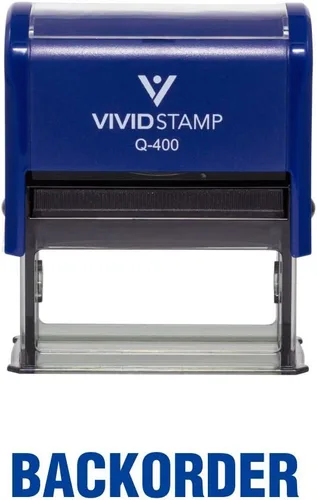 Vista 14 de BackOrder Self Inking Rubber Stamp (Black Ink) - Medium 2 Pack