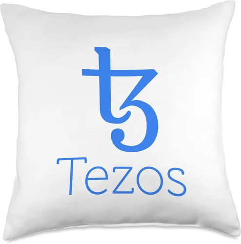 Vista 4 de XTZ Trading Investing Tezos Coin Crypto XTZ Coin Cryptocurrency 3.0 TezosTechnology - Almohada de tiro (16 x 16), multicolor