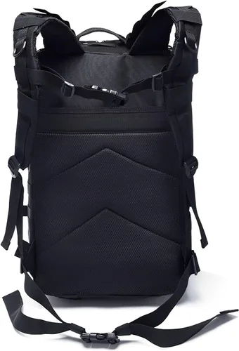 Vista 6 de Lawaia Mochila táctica Militar Caza Senderismo Rucking Mochila con Pesas Accesorios Pesca Camping Bolsa 50L para Hombres, Negro -, Ocio al aire libre
