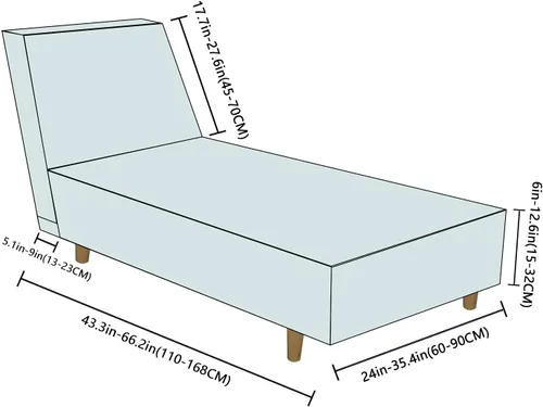 Vista 5 de Funda de terciopelo para tumbona sin brazos, funda elástica para sofá reclinable suave, antideslizante, lavable, protector de muebles para el hogar