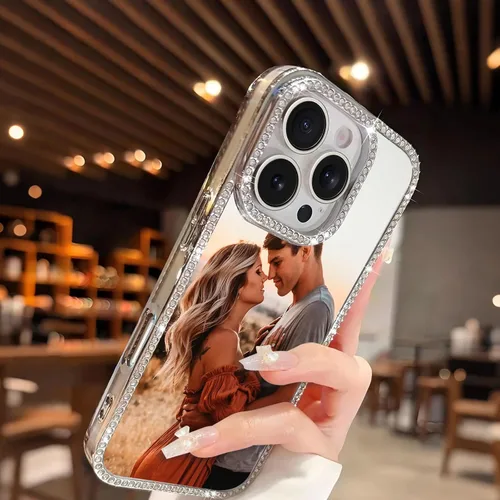 Vista 7 de Funda de teléfono con imágenes personalizadas para iPhone 17/16/15/14/13/12/11 Pro Max Plus Air, funda protectora suave de TPU transparente, diseño