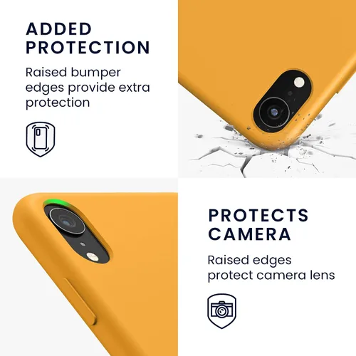 Vista 3 de kwmobile Funda compatible con Apple iPhone XR - Funda de silicona TPU con acabado suave - Mango