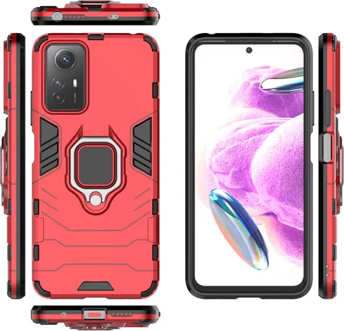 Vista 32 de Funda para Xiaomi Redmi Note 12S 4G Caso,Soporte de montaje magnético para coche Funda Shell para Xiaomi Redmi Note 12S 4G Caso Azul