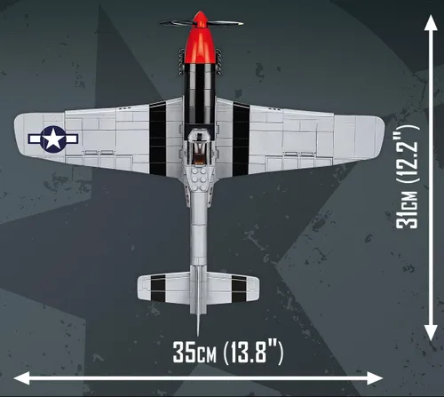 Vista 4 de COBI TOP Gun: Maverick™ Mustang P-51D™ - Juego de construcción de aviones, 350 piezas