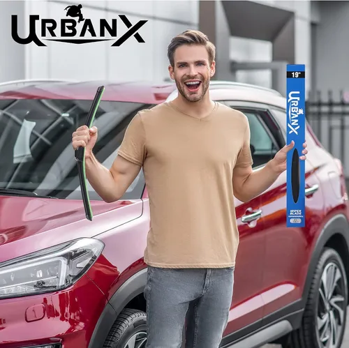 Vista 6 de UrbanX Limpiaparabrisas de repuesto 2 en 1 para todas las estaciones, repelente al agua, para Hyundai Veracruz 2012 de 24 y 20 pulgadas, lado