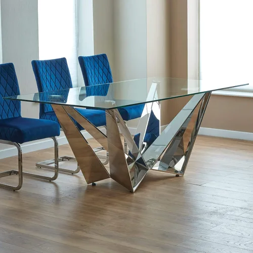 Vista 8 de Mesa rectangular transparente de vidrio templado de 16 x 30 pulgadas, borde pulido de lápiz de 3/8 pulgadas de grosor, resistente a los arañazos