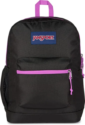 Vista 64 de JanSport Cross Town Plus - Mochila con compartimento principal grande, bolsillo lateral para botella de agua, funda acolchada para laptop de 15