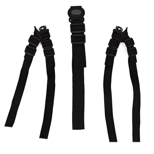Vista 5 de Cinturón de seguridad de 5 puntos para cochecito, cochecito, cochecito, protección segura, correas ajustables para silla alta para bebé, cinturón