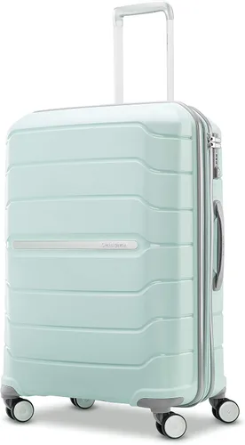 Vista 52 de Samsonite Freeform de carcasa rígida expandible con ruedas giratorias dobles, Negro