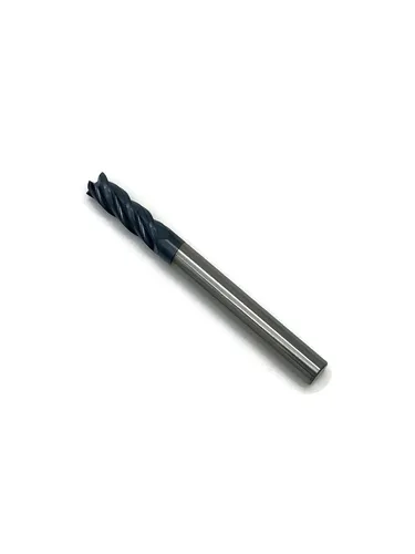 Vista 2 de 10pcs 3/16 "Tialn recubierto de carburo sólido molinos de extremo 4 Flt General Machining #GM1006