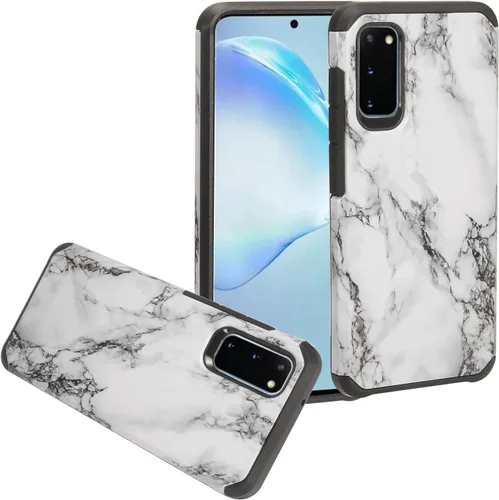 Vista 14 de Para Samsung Galaxy S20 6.2" (SM-G980) - Funda para teléfono con imagen a prueba de golpes - AD1 mármol negro