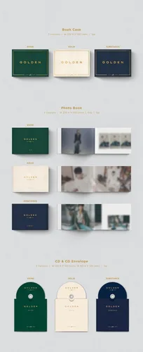Vista 3 de Jungkook BTS - Álbum de oro (3 vers.)