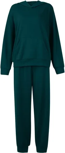 Vista 6 de Conjunto de 2 piezas para mujer, conjunto deportivo de manga larga con cuello de color sólido