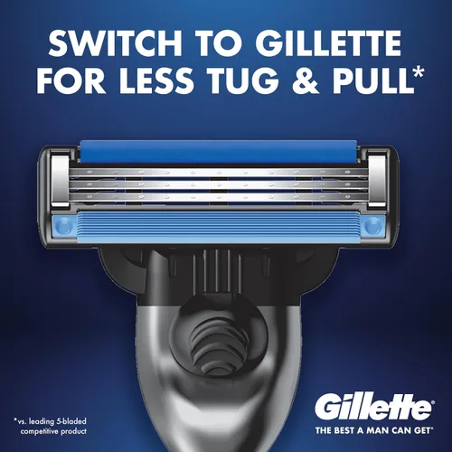Vista 11 de Gillette Mach3 Maquinilla de afeitar para hombres, 1 mango de afeitar + 2 repuestos de cuchilla