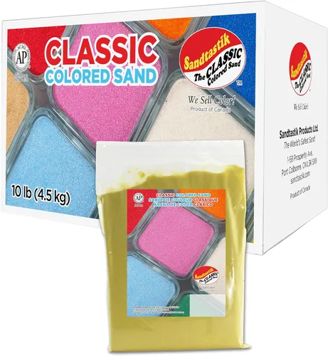 Vista 10 de Sandtastik Blue Sand Caja de 10 libras, brillante y brillante, sin sílice, colores vibrantes, arena, sensorial, terrario, modelo, paisaje, joyería