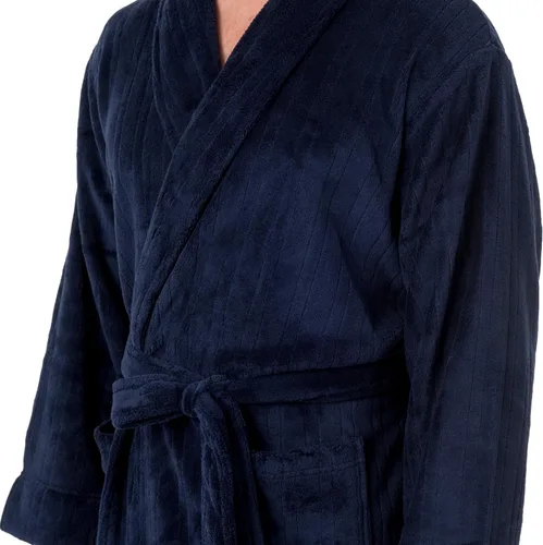 Vista 3 de IZOD Albornoz de forro polar suave y cómodo para hombre