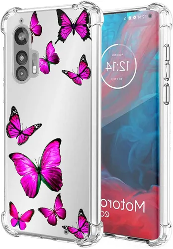 Vista 9 de Funda para teléfono para Moto Edge Plus, para Motorola Edge +, transparente, delgada, a prueba de golpes, suave, flexible, TPU, funda protectora