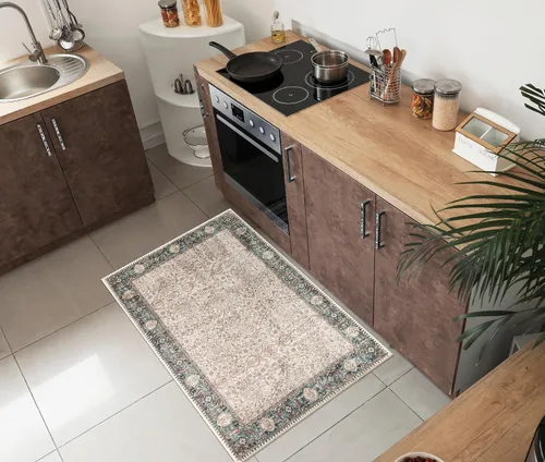 Vista 94 de Keen Home Design - Tapete lavable a máquina con respaldo antideslizante, para entrada, cocina, baño, lavandería, vintage de pelo orto y duradero