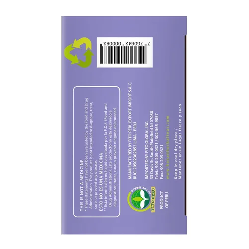 Vista 7 de Hanan Peruvian Secrets Té de hierbas de tilo y naranja, 100% natural, 25 bolsas de té