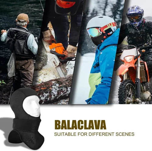 Vista 6 de LMMHEIZI Pasamontañas - Máscara de esquí cálida de invierno para esquí, snowboard
