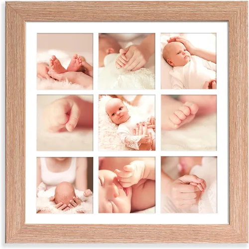 Vista 33 de YK artwood Impresiones en lienzo personalizadas con tus fotos, marco personalizado de 8 x 8 pulgadas, marco moderno de madera negra con tu foto