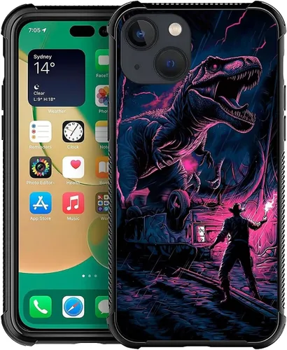 Vista 26 de Funda compatible con iPhone 13 Mini, diseño de elefantes africanos, a prueba de golpes, antiarañazos, carcasa trasera de policarbonato duro