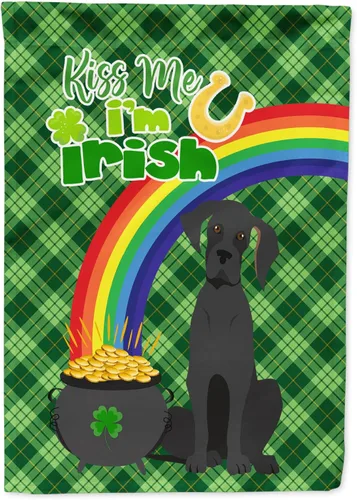 Vista 66 de Caroline's Treasures WDK4731GF - Bandera decorativa para jardín del día de San Patricio, color negro y tostado, Airedale Terrier, para jardín