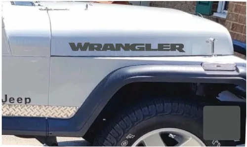 Vista 7 de Wrangler - Calcomanía para capó para Jeep Wrangler YJ (1986-1995) [rosa bebé] SJ4T7