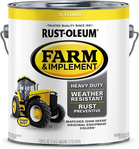Vista 58 de Rust-Oleum Farm & Implement 280176 - Pintura esmaltada, galón, naranja (Allis Chalmers Orange)