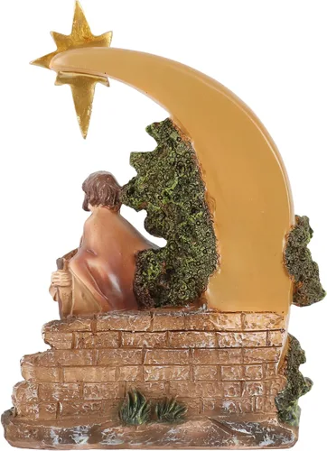 Vista 2 de Cannan Los Peregrinos 8" José Y Maria Viaje a Belén La Posada Figura Religiosa Viaje a Belén Los Peregrinos