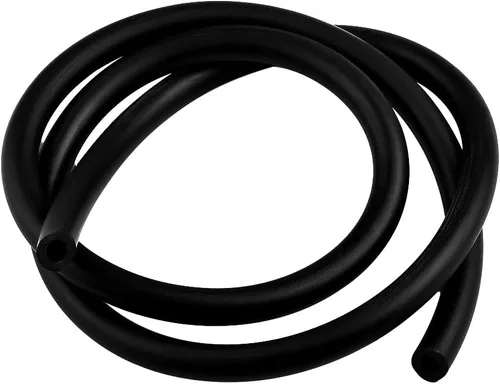 Vista 5 de tubo de silicona de 1" DI x 1-1/4" DE, negro, grado alimenticio, manguera de silicona pura de alta temperatura, tubo de silicona para transferencia