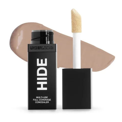 Vista 14 de HIDE Corrector líquido, corrector de cobertura media a completa para imperfecciones, ojeras y cicatrices debajo de los ojos, corrector sin aceite