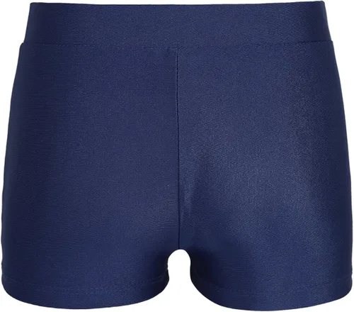 Vista 3 de ranrann Pantalones cortos de gimnasia para niños y niñas pantalones cortos deportivos de ballet y baile Pantalones cortos elásticos para bailar
