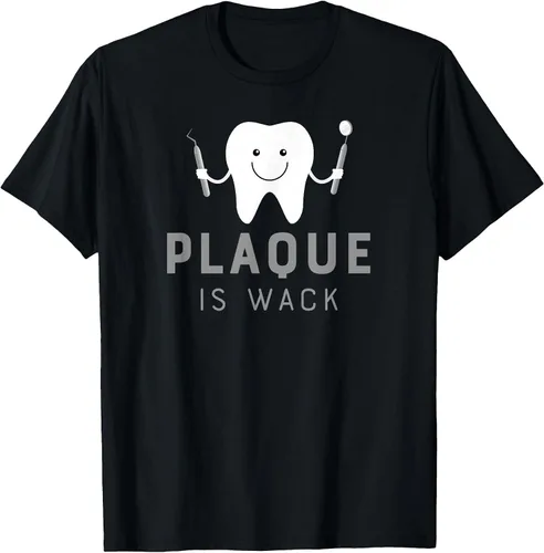 Vista 16 de Plaque is Wack Funny Dental Hygienist T-Shirt Asphalt Grey