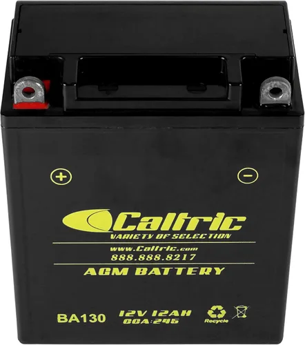 Vista 4 de Caltric Agm - Batería compatible con Kawasaki Zephyr 550 Zr550B 1990 1991 1992 / Zx550A Gpz 1984 1985 1986