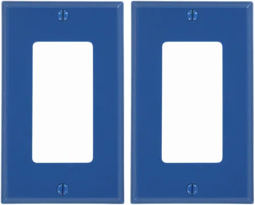 Vista 18 de Leviton Decora/GFCI de dispositivo – 1-Gang decora placas de pared, 80401-NE Negro
