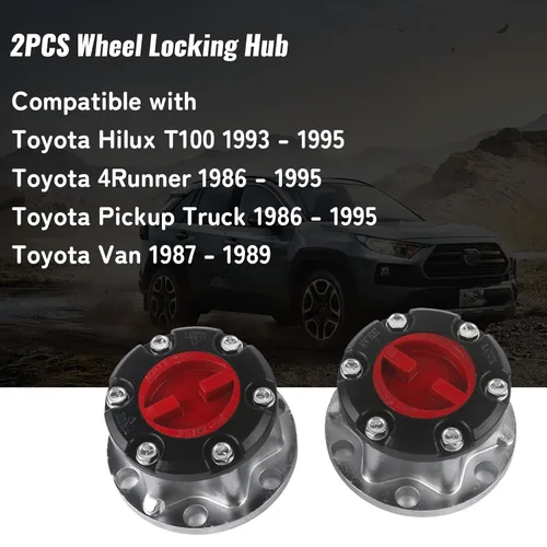 Vista 4 de 43508-35050 43509-35050 4350835050 4350935050 Buje de bloqueo de rueda compatible con Toyota T100 Hilux 4Runner Pickup Truck 1986-1995