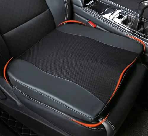 Vista 12 de Lofty Aim Cojín de asiento de automóvil, cómodos cojines de espuma viscoelástica para conducir, alivio del dolor de ciática y espalda baja, almohada