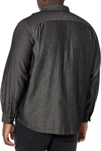 Vista 3 de Wrangler Authentics Camisa tejida clásica de manga larga para hombre Gris
