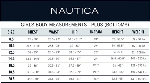 Vista 5 de Nautica Falda plisada de uniforme escolar para niñas con pantalones cortos, cintura tejida