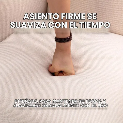 Vista 4 de DM Furnitue - Silla de acento moderna, sillas de brazo cómodas, silla de salón tapizada cómoda, sofá individual/sofá para dormitorio/sala de estar